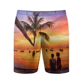 Мужские шорты 3D спортивные с принтом Таиланд ,  |  | beach | clouds | love | palm tree | people | sea | sky | sunset | thailand | tourism | закат | любовь | люди | море | небо | облака | пальма | пляж | таиланд | туризм