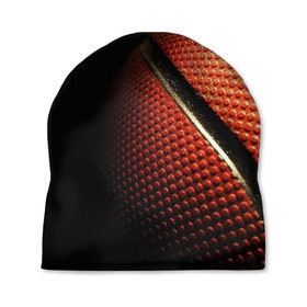 Шапка 3D с принтом Баскетбольный мяч , 100% полиэстер | универсальный размер, печать по всей поверхности изделия | Тематика изображения на принте: баскетбол | мяч | оранжевый | спорт | стритбол