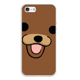 Чехол для iPhone 5/5S матовый с принтом Медведь , Силикон | Область печати: задняя сторона чехла, без боковых панелей | интернет | клевый | медведь | мем | мишка | мишки | прикол | прикольный | смешной | шутка