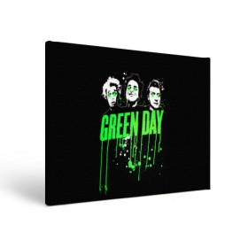 Холст прямоугольный с принтом Green Day 4 , 100% ПВХ |  | american idiot | green day | грин дей | грин дэй