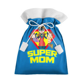 Подарочный 3D мешок с принтом Супермама , 100% полиэстер | Размер: 29*39 см | мама