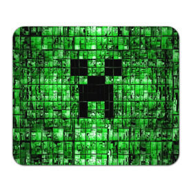 Коврик прямоугольный с принтом Minecraft , натуральный каучук | размер 230 х 185 мм; запечатка лицевой стороны | game | green | minecraft | игра | игрок | компьютерные игры | майнкрафт