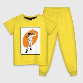 Детская пижама хлопок с принтом Заводной апельсин , 100% хлопок |  брюки и футболка прямого кроя, без карманов, на брюках мягкая резинка на поясе и по низу штанин
 | Тематика изображения на принте: clockwork orange | берджесс | заводной апельсин | кубрик | молоко