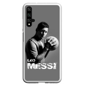 Чехол для Honor 20 с принтом Leo Messi , Силикон | Область печати: задняя сторона чехла, без боковых панелей | Тематика изображения на принте: barcelona | spanish | аргентина | барселона | испания | лео | месси | мяч | футбол | футболист