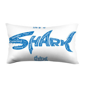 Подушка 3D антистресс с принтом it`s shark thing , наволочка — 100% полиэстер, наполнитель — вспененный полистирол | состоит из подушки и наволочки на молнии | 