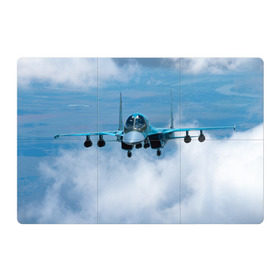 Магнитный плакат 3Х2 с принтом Су 34 , Полимерный материал с магнитным слоем | 6 деталей размером 9*9 см | Тематика изображения на принте: самолет