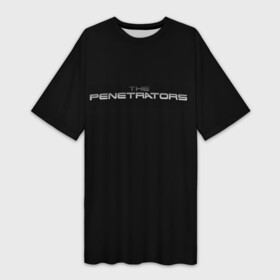 Платье-футболка 3D с принтом The penetrators ,  |  | penetrators | the penetrators | пенетраторы
