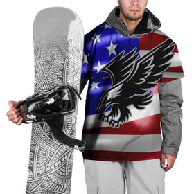 Накидка на куртку 3D с принтом Флаг США с орлом , 100% полиэстер |  | Тематика изображения на принте: usa | америка | белоголовый | герб | государство | доллар | дядя сэм | звездно полосатый флаг | лысый | нато | оон | орел | птица | свобода | символ | соединённые штаты америки | страна | сша | штат