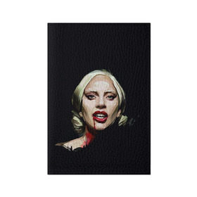 Обложка для паспорта матовая кожа с принтом Леди Гага , натуральная матовая кожа | размер 19,3 х 13,7 см; прозрачные пластиковые крепления | lady gaga | леди гага