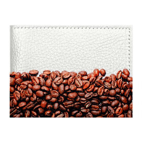 Обложка для студенческого билета с принтом coffee , натуральная кожа | Размер: 11*8 см; Печать на всей внешней стороне | 3d | beans | coffee | еда | зерна | кофе | напиток | природа | текстуры