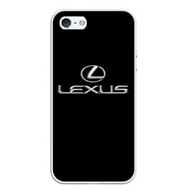 Чехол для iPhone 5/5S матовый с принтом lexus , Силикон | Область печати: задняя сторона чехла, без боковых панелей | brand | car | japan | lexus | logo | toyota motor | автомобиль | лексус | логотип | марка | япония
