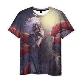 Мужская футболка 3D с принтом Sexy , 100% полиэфир | прямой крой, круглый вырез горловины, длина до линии бедер | anime | ghoul | tokyo | tokyo ghoul | гуль