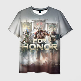 Мужская футболка 3D с принтом For honor 4 , 100% полиэфир | прямой крой, круглый вырез горловины, длина до линии бедер | for honor | honor | samurai | templar | viking | vikings | викинг | крестоносец | самурай | тамплиер