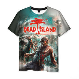 Мужская футболка 3D с принтом Dead island 8 , 100% полиэфир | прямой крой, круглый вырез горловины, длина до линии бедер | dead | island | repticide | zombie | дэд айлэнд | зомби | мозги