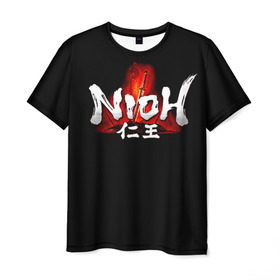 Мужская футболка 3D с принтом Ni-Oh 1 , 100% полиэфир | прямой крой, круглый вырез горловины, длина до линии бедер | Тематика изображения на принте: 