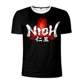 Мужская футболка 3D спортивная с принтом Ni-Oh 1 , 100% полиэстер с улучшенными характеристиками | приталенный силуэт, круглая горловина, широкие плечи, сужается к линии бедра | 