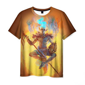 Мужская футболка 3D с принтом Вивек , 100% полиэфир | прямой крой, круглый вырез горловины, длина до линии бедер | bloodmoon | elder | morrowind | oblivion | scrolls | skyrim | tribunal