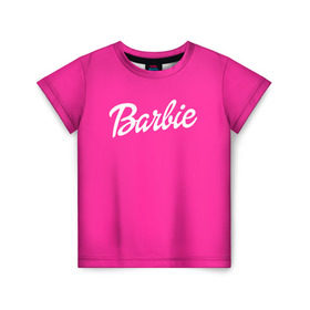 Детская футболка 3D с принтом Барби , 100% гипоаллергенный полиэфир | прямой крой, круглый вырез горловины, длина до линии бедер, чуть спущенное плечо, ткань немного тянется | badgirl | barbie | beach party | beaches | bride | crew | girl | girlfriends | henparty | pink | power | princess | real girls | superbride | team | девичник | для влюбленных | для подруг | замуж | море | невеста | отдых | пляж | пляжная вечеринка | подру