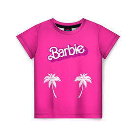 Детская футболка 3D с принтом Barbie пальмы , 100% гипоаллергенный полиэфир | прямой крой, круглый вырез горловины, длина до линии бедер, чуть спущенное плечо, ткань немного тянется | Тематика изображения на принте: badgirl | barbie | beach party | beaches | bride | crew | girl | girlfriends | henparty | pink | power | princess | real girls | superbride | team | девичник | для влюбленных | для подруг | замуж | море | невеста | отдых | пляж | пляжная вечеринка | подру