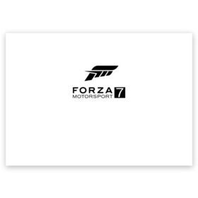 Поздравительная открытка с принтом FORZA 7 , 100% бумага | плотность бумаги 280 г/м2, матовая, на обратной стороне линовка и место для марки
 | car | crew | dirt | flatout | grid | need | nfs | race | speed | гонки | машина | скорость