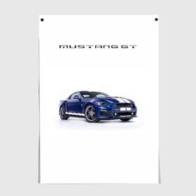 Постер с принтом Ford Mustang GT 3 , 100% бумага
 | бумага, плотность 150 мг. Матовая, но за счет высокого коэффициента гладкости имеет небольшой блеск и дает на свету блики, но в отличии от глянцевой бумаги не покрыта лаком | ford | gt | mustang | shelby | мустанг | форд | шэлби