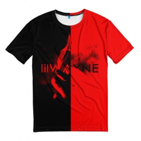 Мужская футболка 3D с принтом Lil Wayne 4 , 100% полиэфир | прямой крой, круглый вырез горловины, длина до линии бедер | 