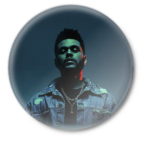 Значок с принтом The Weeknd ,  металл | круглая форма, металлическая застежка в виде булавки | Тематика изображения на принте: the weeknd | викенд | тесфайе | уикенд