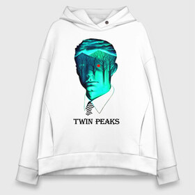 Женское худи Oversize хлопок с принтом Twin Peaks , френч-терри — 70% хлопок, 30% полиэстер. Мягкий теплый начес внутри —100% хлопок | боковые карманы, эластичные манжеты и нижняя кромка, капюшон на магнитной кнопке | арт | дейл купер | сериал | твин пикс | фильм