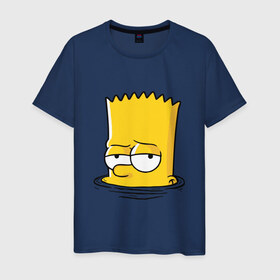Мужская футболка хлопок с принтом Bart , 100% хлопок | прямой крой, круглый вырез горловины, длина до линии бедер, слегка спущенное плечо. | bart | boy | homer | simpsons | барт | гомер | мальчик | мультфильм | симпсон | симпсоны | спрингфилд