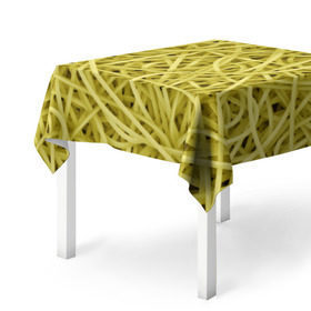 Скатерть 3D с принтом Макароны , 100% полиэстер (ткань не мнется и не растягивается) | Размер: 150*150 см | веган | вемишель | диета | еда | лапша | паста | паттрен | спагетти | текстура