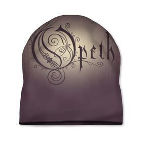 Шапка 3D с принтом Opeth logo , 100% полиэстер | универсальный размер, печать по всей поверхности изделия | Тематика изображения на принте: death | logo | metal | music | opeth | группа | лого | метал