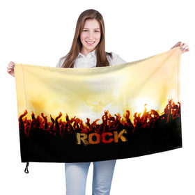 Флаг 3D с принтом Rock концерт , 100% полиэстер | плотность ткани — 95 г/м2, размер — 67 х 109 см. Принт наносится с одной стороны | rock | в толпу | гитара | группа | дым | жанр | концерт | металл | музыка | надпись | панк | певец | песня | прыжок | рок | рок н рол | руки | стиль | хард | хой | я люблю рок