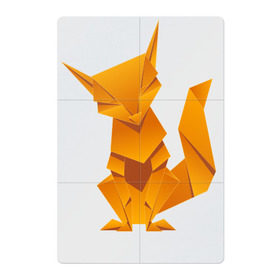 Магнитный плакат 2Х3 с принтом Origami , Полимерный материал с магнитным слоем | 6 деталей размером 9*9 см | Тематика изображения на принте: арт | животное | лиса | оригами