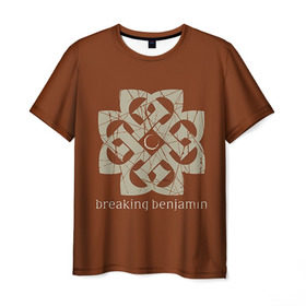 Мужская футболка 3D с принтом BREAKING BENJAMIN , 100% полиэфир | прямой крой, круглый вырез горловины, длина до линии бедер | breaking benjamin