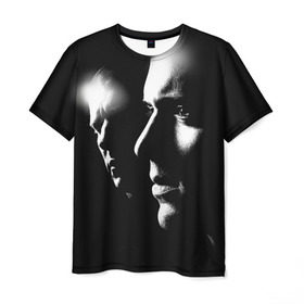 Мужская футболка 3D с принтом Prison break 11 , 100% полиэфир | прямой крой, круглый вырез горловины, длина до линии бедер | prison break | побег | сериал