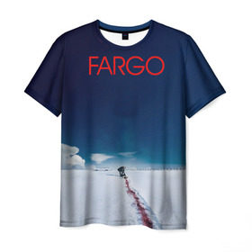 Мужская футболка 3D с принтом Fargo , 100% полиэфир | прямой крой, круглый вырез горловины, длина до линии бедер | фарго