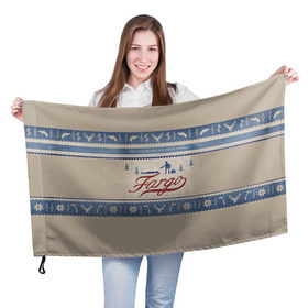 Флаг 3D с принтом Fargo , 100% полиэстер | плотность ткани — 95 г/м2, размер — 67 х 109 см. Принт наносится с одной стороны | фарго