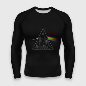 Мужской рашгард 3D с принтом Pink Floyd Make Rainbow ,  |  | Тематика изображения на принте: англия | басы | британия | гитара | группа | логотип | музыка | песни | пинк флойд | призма | радуга | рок | свет