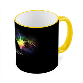 Кружка 3D с принтом Pink Floyd Logo , керамика | ёмкость 330 мл | англия | басы | британия | гитара | группа | дым | космос | логотип | музыка | песни | пинк флойд | призма | радуга | рок | свет