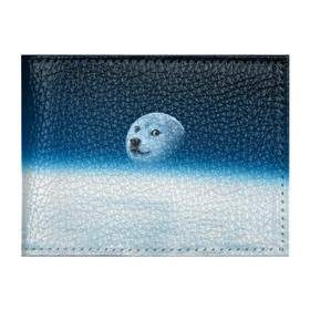 Обложка для студенческого билета с принтом Doge , натуральная кожа | Размер: 11*8 см; Печать на всей внешней стороне | Тематика изображения на принте: meme | доге | космос | луна