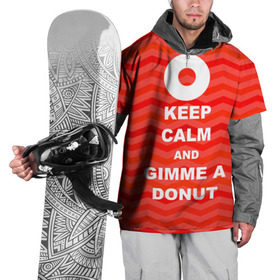 Накидка на куртку 3D с принтом Gimme a donut , 100% полиэстер |  | keep calm | полосы | сериал | твин пикс | текстура | фильмы