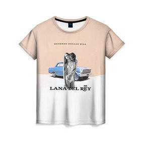 Женская футболка 3D с принтом Lana Del Rey , 100% полиэфир ( синтетическое хлопкоподобное полотно) | прямой крой, круглый вырез горловины, длина до линии бедер | 