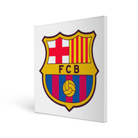 Холст квадратный с принтом Барселона , 100% ПВХ |  | barca | barcelona | барса | барселона | футбол
