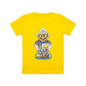 Детская футболка хлопок с принтом Марио , 100% хлопок | круглый вырез горловины, полуприлегающий силуэт, длина до линии бедер | Тематика изображения на принте: бонусы | грибы | денди | звезда | игра | молоток | перо | сега | цветы | чемодан | яйцо