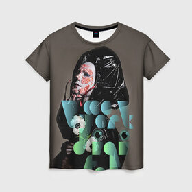 Женская футболка 3D с принтом Bjork , 100% полиэфир ( синтетическое хлопкоподобное полотно) | прямой крой, круглый вырез горловины, длина до линии бедер | bjork | бьёрк | бьорк