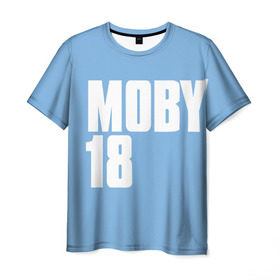 Мужская футболка 3D с принтом Moby , 100% полиэфир | прямой крой, круглый вырез горловины, длина до линии бедер | moby | моби