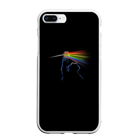 Чехол для iPhone 7Plus/8 Plus матовый с принтом Pink Floyd Cookie Monster , Силикон | Область печати: задняя сторона чехла, без боковых панелей | Тематика изображения на принте: монстр | печеньки | улица сезам