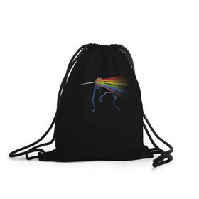 Рюкзак-мешок 3D с принтом Pink Floyd Cookie Monster , 100% полиэстер | плотность ткани — 200 г/м2, размер — 35 х 45 см; лямки — толстые шнурки, застежка на шнуровке, без карманов и подкладки | монстр | печеньки | улица сезам