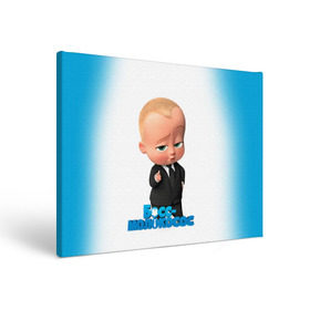 Холст прямоугольный с принтом Boss Baby , 100% ПВХ |  | Тематика изображения на принте: boss baby | босс | молокосос | мультфильмы