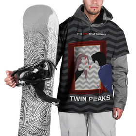 Накидка на куртку 3D с принтом TWIN PEAKS , 100% полиэстер |  | Тематика изображения на принте: twin peaks | агент купер | арт | сериал | твин пикс | фильмы